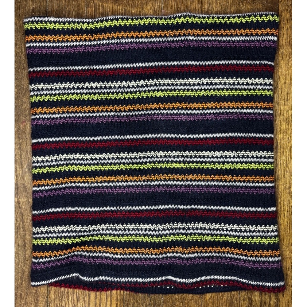Eight‎ Sixty Womens Skirt Size Medium Rainbow Striped Straight Textured Short